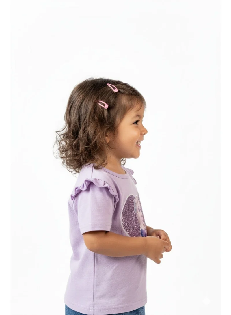 D'Daniela D' Daniela - Elsa Little Sparkle Royals T-Shirt- Purple